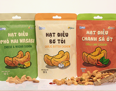 Cashew nuts packaging design
