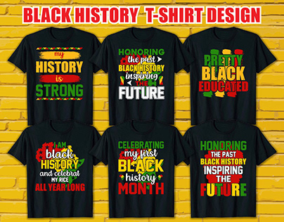 Black History T-Shirt Design Bundle