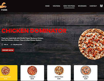 Project thumbnail - Pizza Landing page