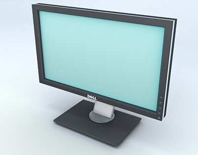 Wizualizacja 3D: Monitor Dell