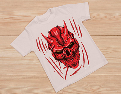 Bloody Skeleton Monster t-shirt design