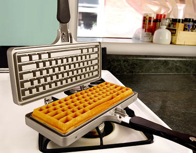 The Keyboard Waffle Iron®
