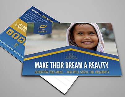 Kids Charity Postcard Template Vol.2