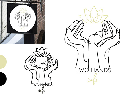 Two Hands Cafe branding