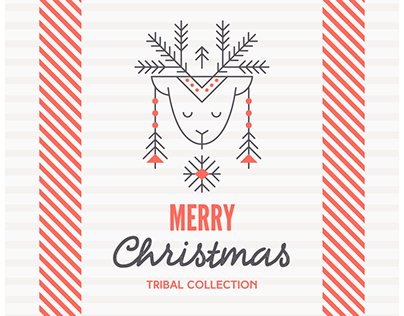 ANCIENT CHRISTMAS: Set of Icons and Design Layouts