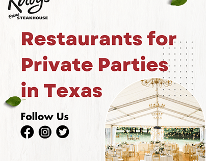 Restaurants For Private Parties Texas