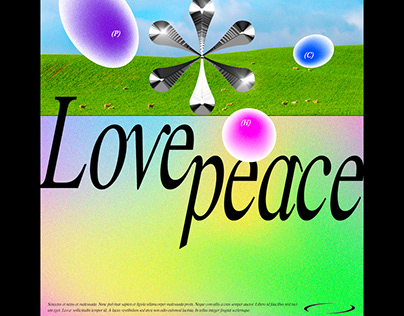Love peace / graphic artwork poster design