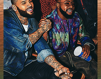 Blow my mind art work #davido and Chris Brown