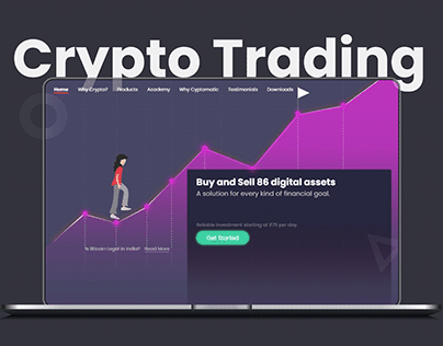 Cryptocurrency/Bitcoin Trading Landing Page Website