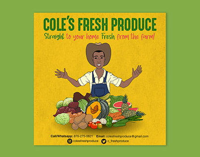 Cole's Fresh Produce Illustration
