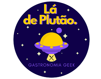 Logo for Lá de Plutão Gastronomia - 2020.