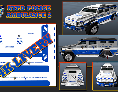 Custom NYPD Ambulance livery done for client
