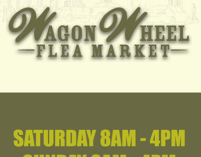 Wagon Wheel Flea Market Ad, for Your Ad Here 2016