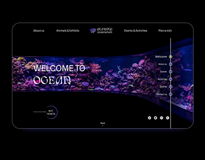 Oceanarium website concept