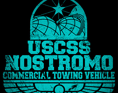 Alien USCSS Nostromo Logo Essential 80s Movie Sci Fi