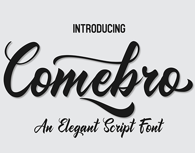 Comebro Script Font