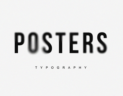 Typography posters