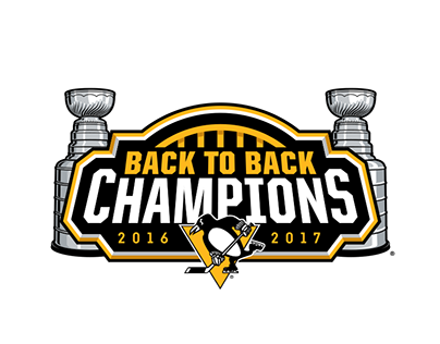 Pittsburgh Penguins Back to Back Champions Logo