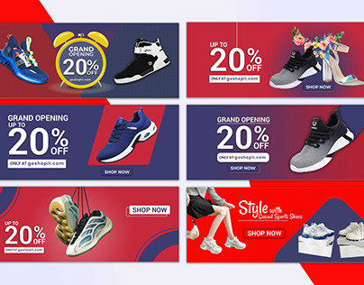 Web banner Design । Shoes