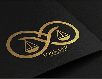Love Law Minimal Logo