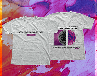 Cyberspace Graphic T shirt Design