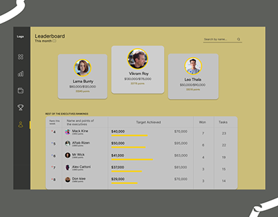Leaderboard Web Design | UI Challenge