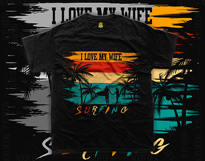 Surfing Vintage t-shirt design