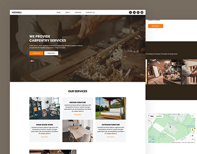 Hicknell – Free Carpentry Website HTML Template