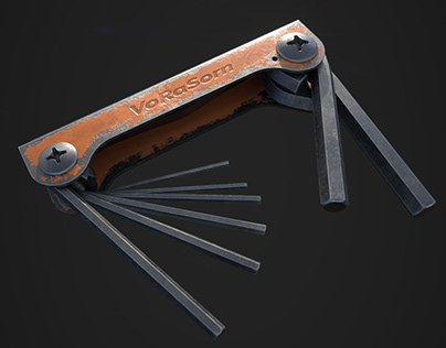 Realistic Hexagon Wrench 3D Modeling