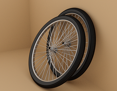 3d Bicycle Tire and Rim
