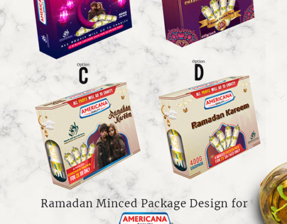 Ramadan Minced Package Design for Americana Company