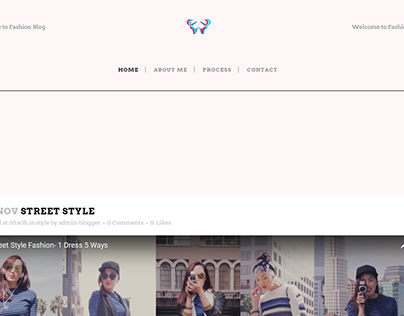 Fashion Blog(Screenshots)