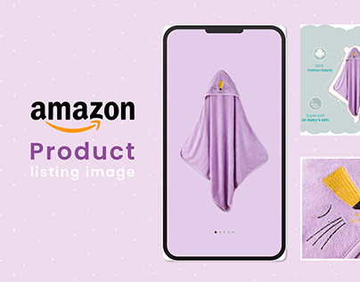 Amazon product listing images | Baby towel