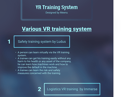 VR training system