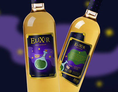 ELIXIR // White wine - Label Design