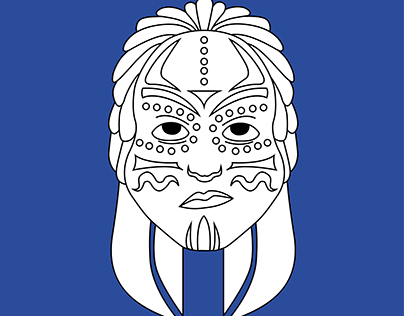 Styrofoam Tribal Mask