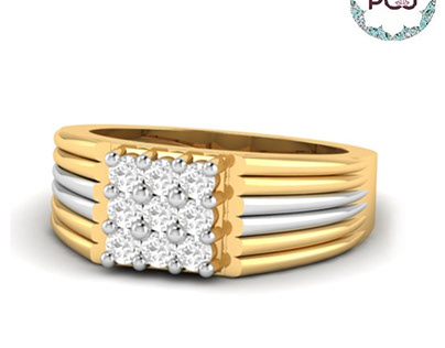 Stunning Men’s Diamond Ring By PC Jeweller