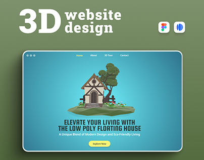 Design a 3D website using Figma and Dora AI