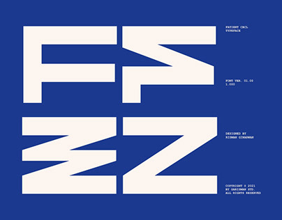 GR Fatient - Modern Cubical Typeface