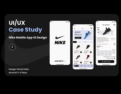 Nike Mobile App UI Design in Figma