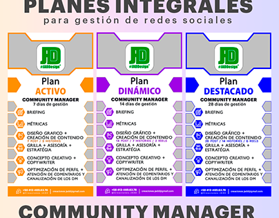 PLANES Community Manager @Creaciones.JADD