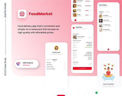 Online Food Order & Delivery App | UX Case Study