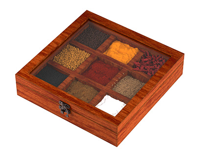 Indian Spices - 3D Rendering