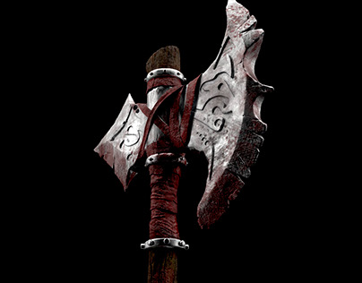 Axe. (3ds, zbrush, substance painter)