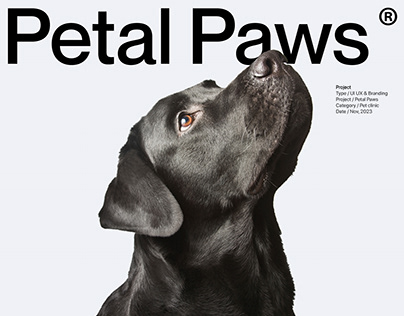Petal Paws | Pet Clinic (UI UX & Branding)
