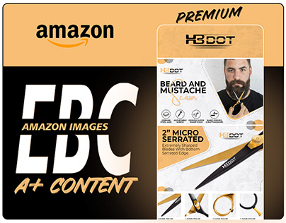 Amazon A+ Content | Beard & Mustache Scissor