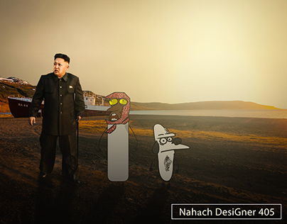 kim and famous cartoon in middle east