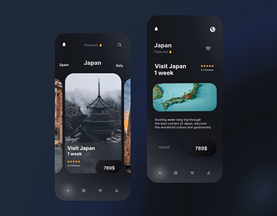 Design Challenge #21 Travel App Design