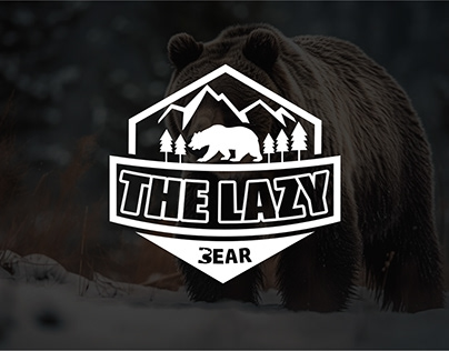 logo design branding | The lazy bear @behance