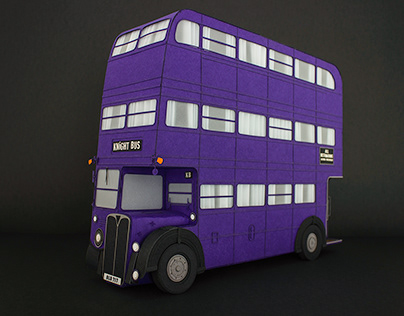 The Knight Bus: Paper Sculpture